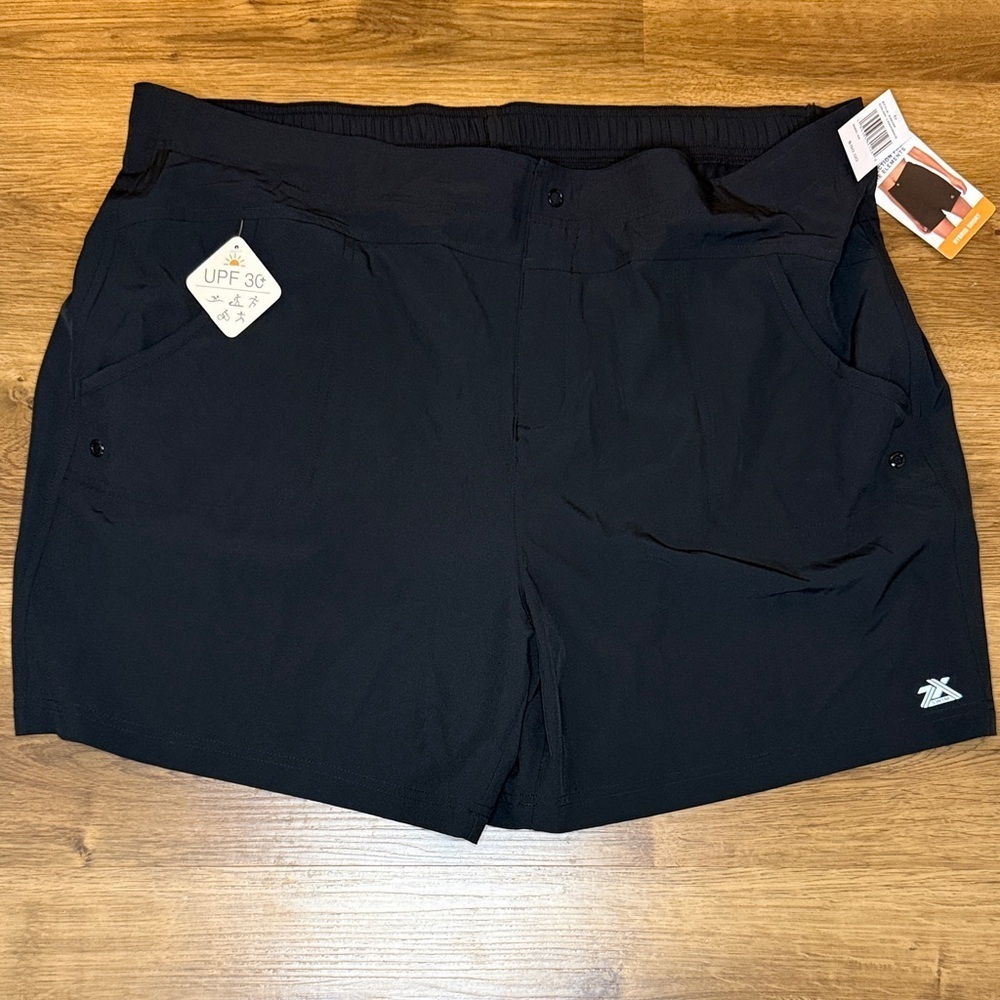 Zeroxposur Hybrid Shorts Swimwear UPF 30+ Black Stretch Quick Dry Women’s 2X NWT